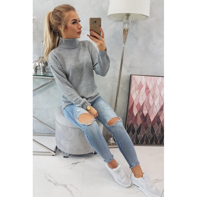 Dámsky rolák 2020-16 - sivý