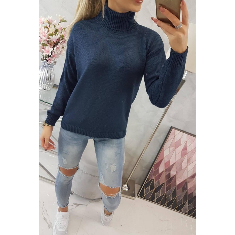 Dámsky rolák 2020-16 - tmavomodrý