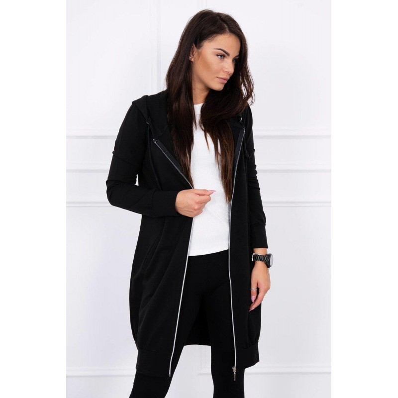 Dámska mikina s kapucňou 8924 - čierna