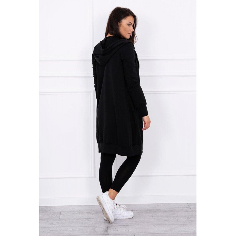 Dámska mikina s kapucňou 8924 - čierna