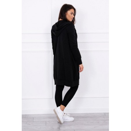Dámska mikina s kapucňou 8924 - čierna