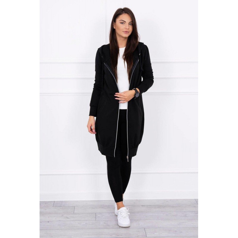 Dámska mikina s kapucňou 8924 - čierna