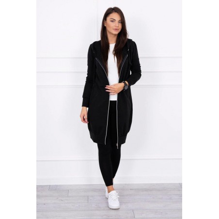 Dámska mikina s kapucňou 8924 - čierna