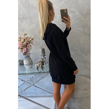 Dámska mikina s kapucňou 8924 - čierna