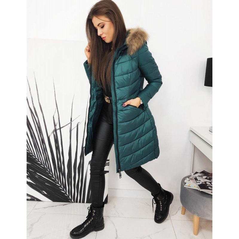Dámska prešívaná zimná bunda ESTELLA TYZ1566 - morská