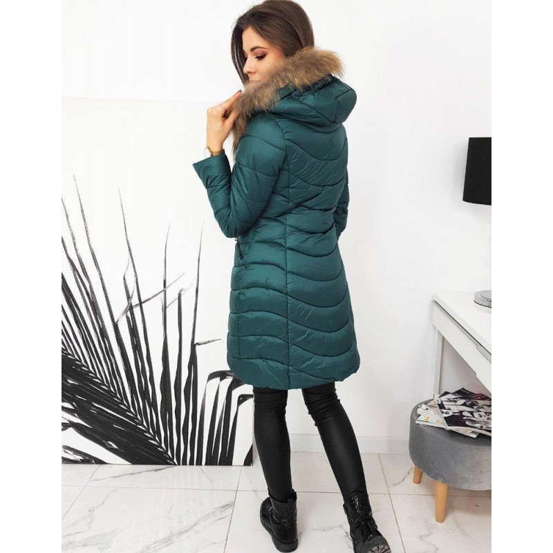 Dámska prešívaná zimná bunda ESTELLA TYZ1566 - morská