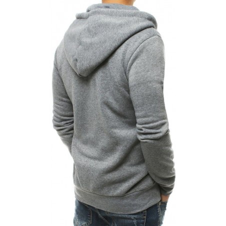 Pánska mikina na zips BX4760 - svetlosivá