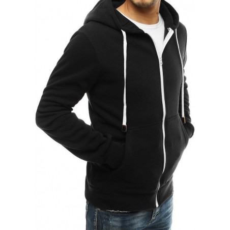 Pánska mikina na zips BX4762 - čierna
