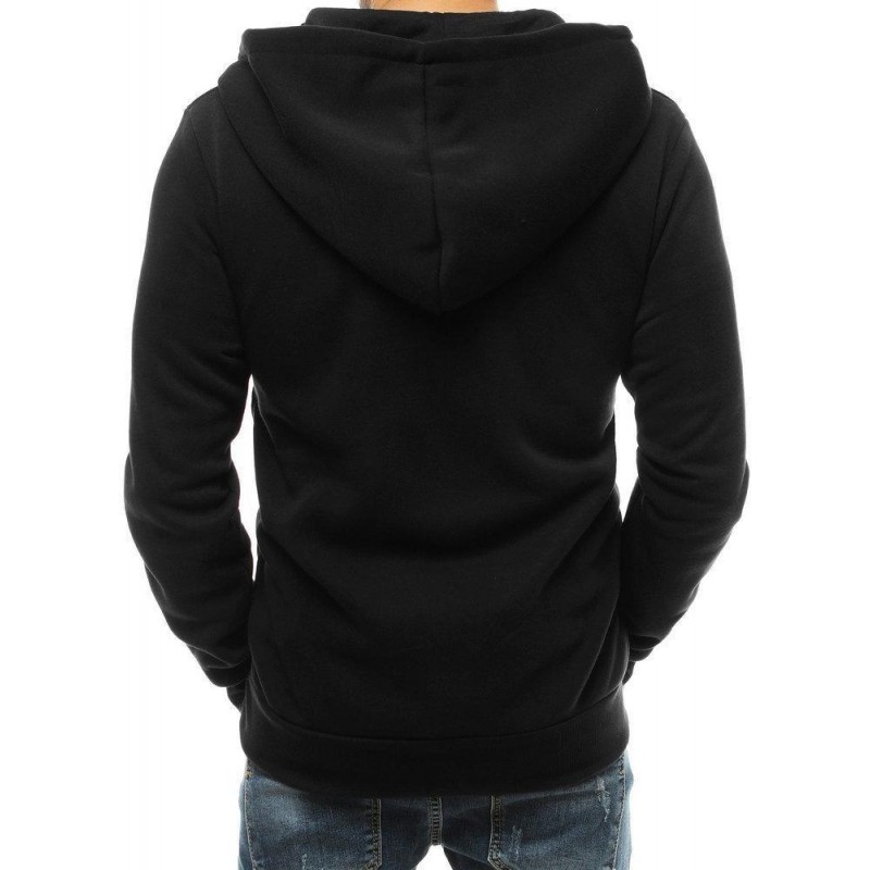 Pánska mikina na zips BX4762 - čierna
