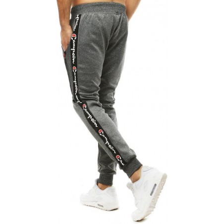 Pánske tmavosivé tepláky joggery UX2699