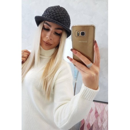 Dámska čiapka K164 - grafitová