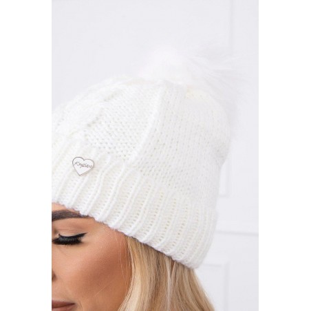 Dámska čiapka K168 - biela