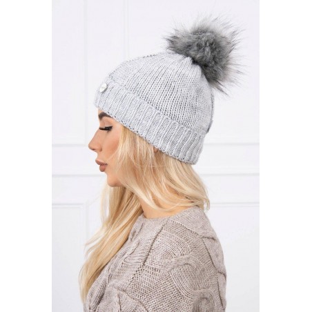 Dámska čiapka K168 - sivá