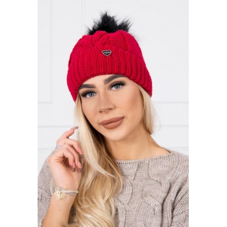 Dámska čiapka K168 - červená