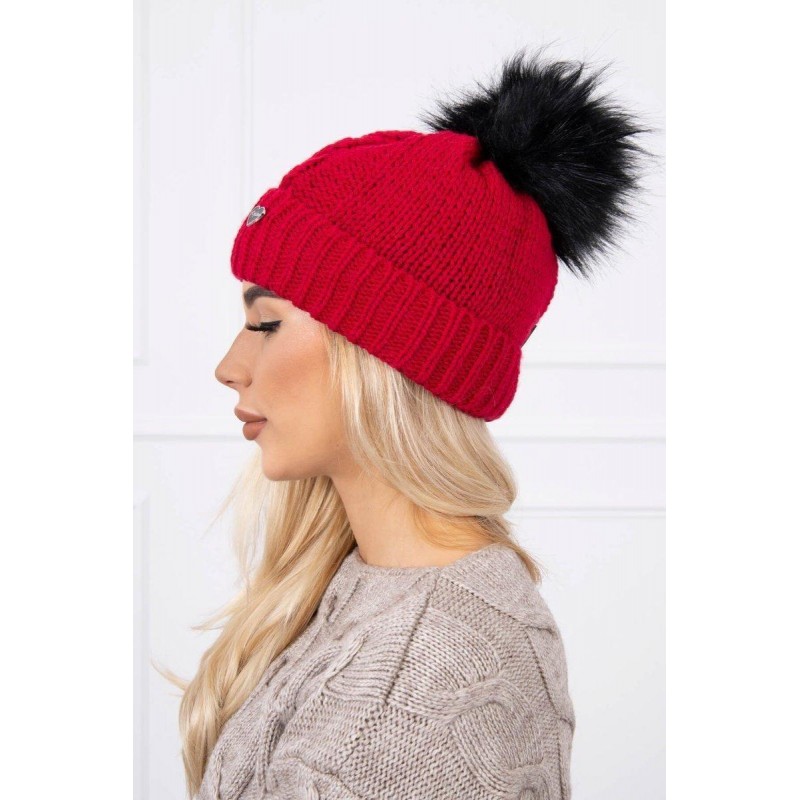 Dámska čiapka K168 - červená