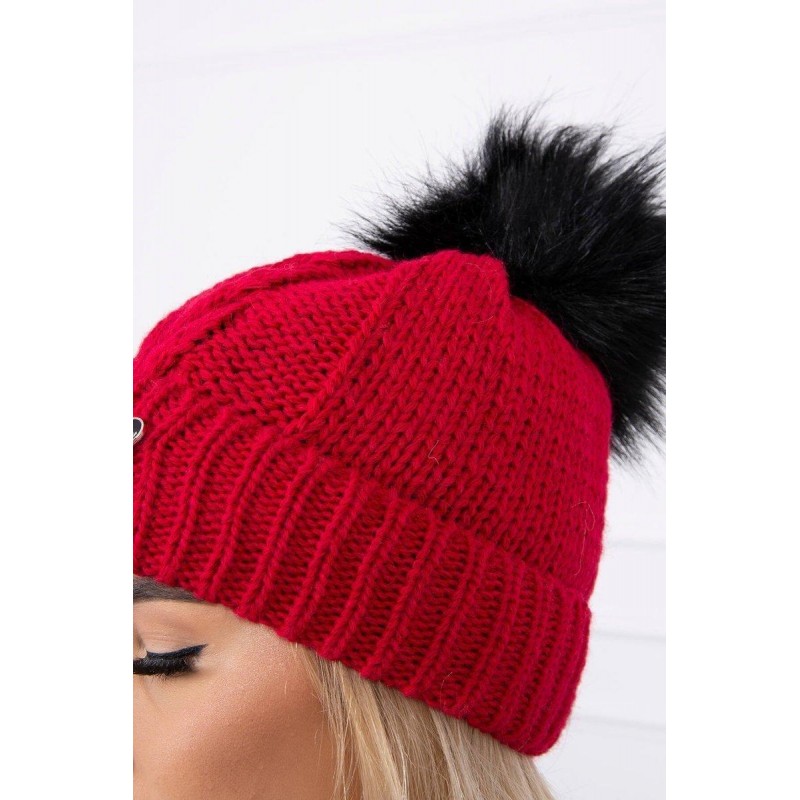 Dámska čiapka K168 - červená