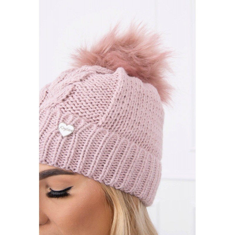 Dámska čiapka K168 - svetloružová