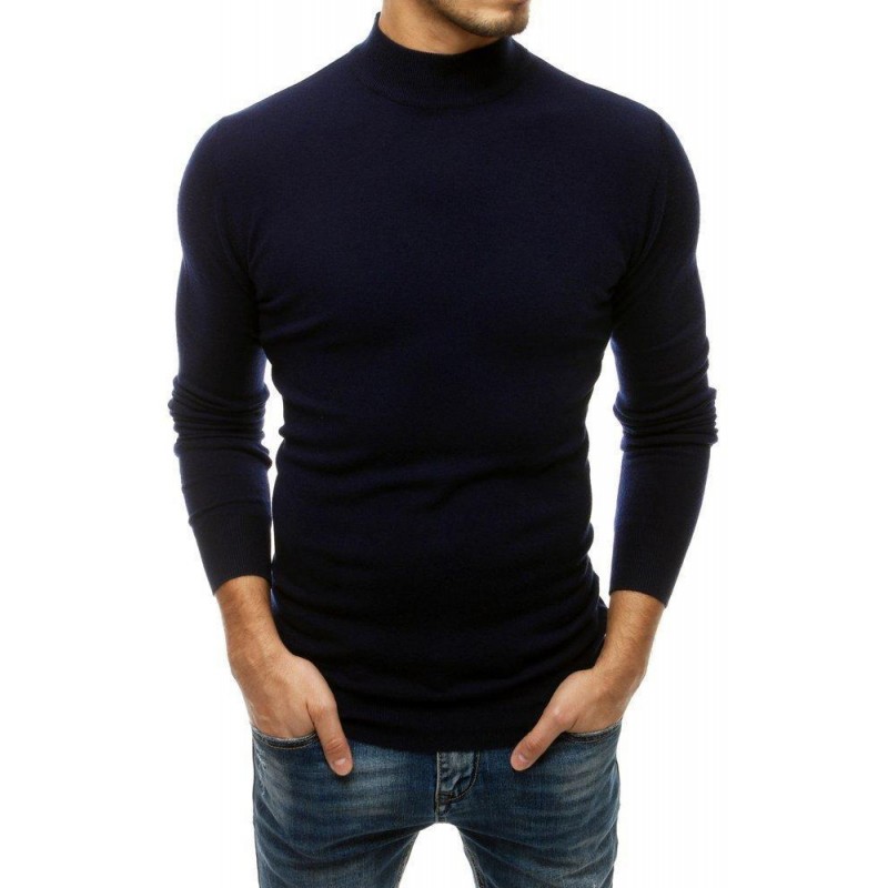 Tmavomodrý sveter pre pánov WX1511