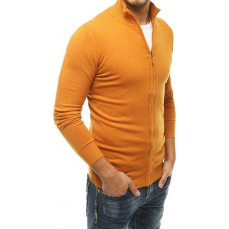 Pánsky sveter na zips WX1522 - žltý