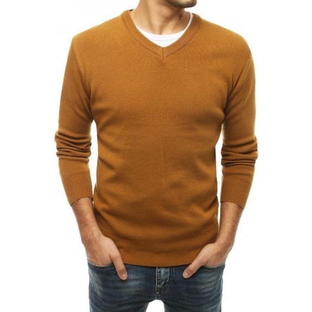 Kamelový pánsky sveter WX1545
