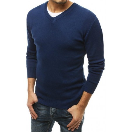 Modrý pánsky sveter WX1546