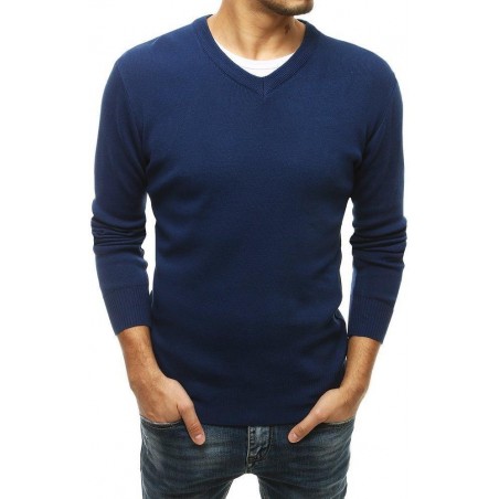 Modrý pánsky sveter WX1546