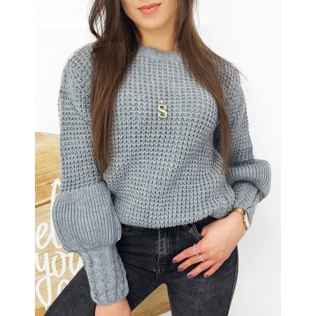 Sivý sveter pre dámy AMAYA MY0852