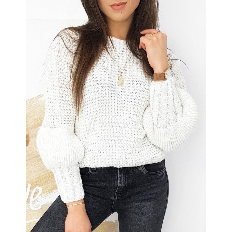 Ecru sveter pre dámy AMAYA MY0853