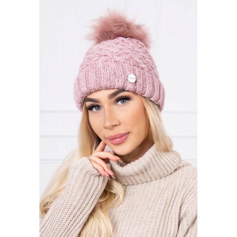 Dámska čiapka K169 - svetloružová