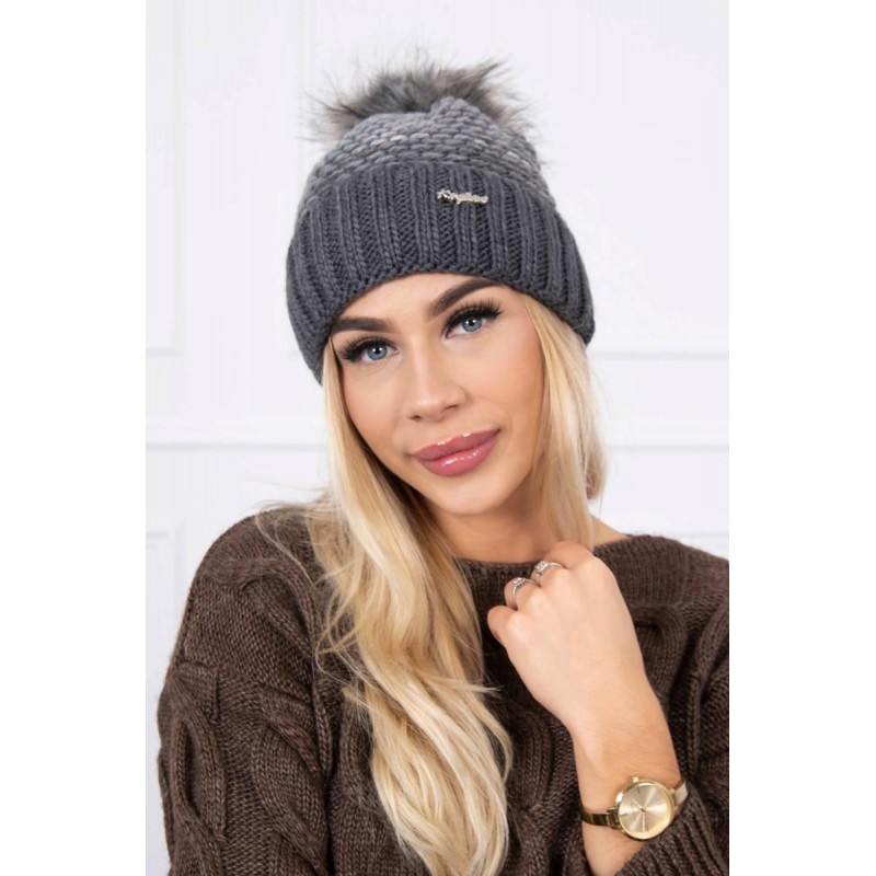 Dámska grafitová čiapka K180