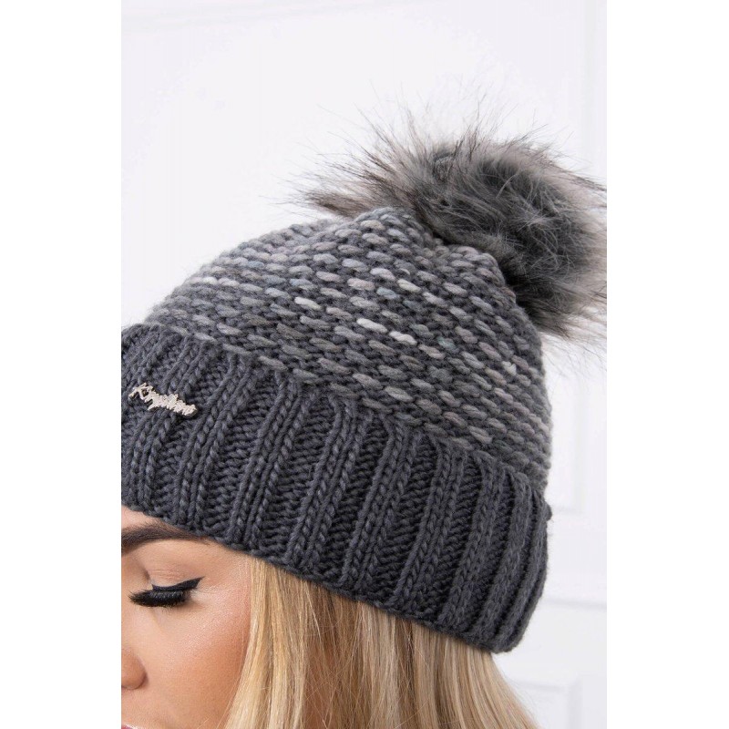 Dámska grafitová čiapka K180