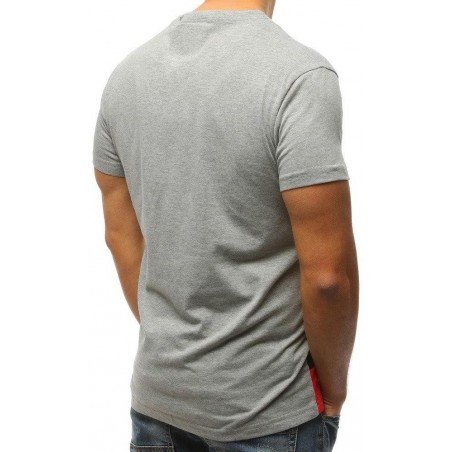 Sivé tričko s potlačou pre pánov (rx3070)
