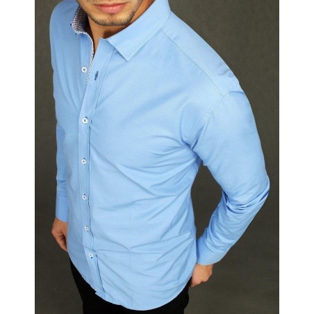 Pánska elegantná košeľa v modrej farbe DX1996