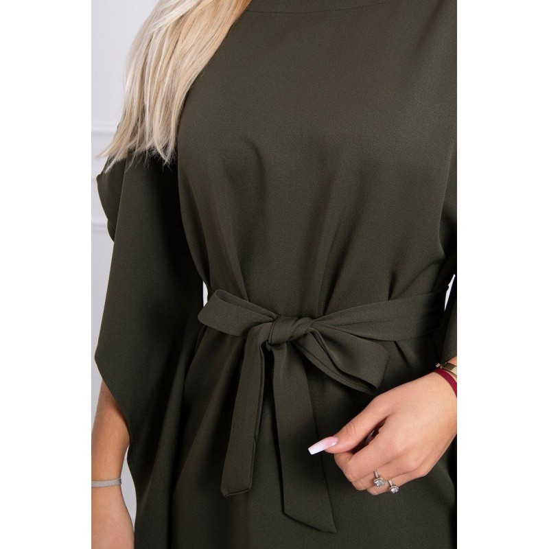 Dámske oversize šaty 9016 - kaki