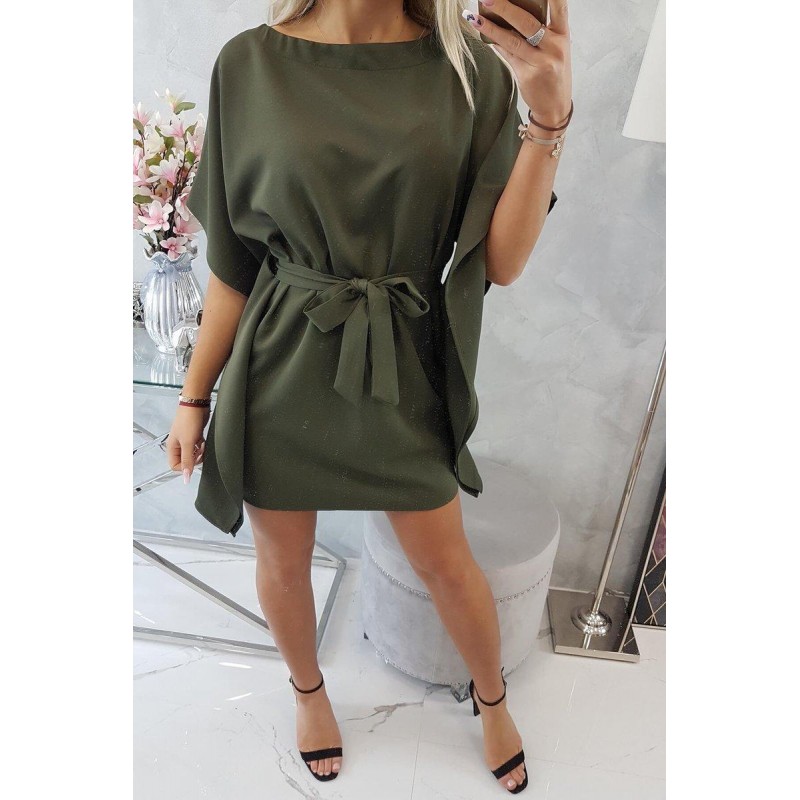 Dámske oversize šaty 9016 - kaki