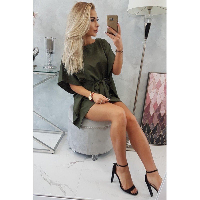 Dámske oversize šaty 9016 - kaki