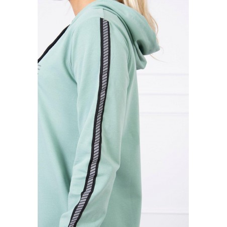 Dámske šaty s reflexnou potlačou 67394 - tmavomätové