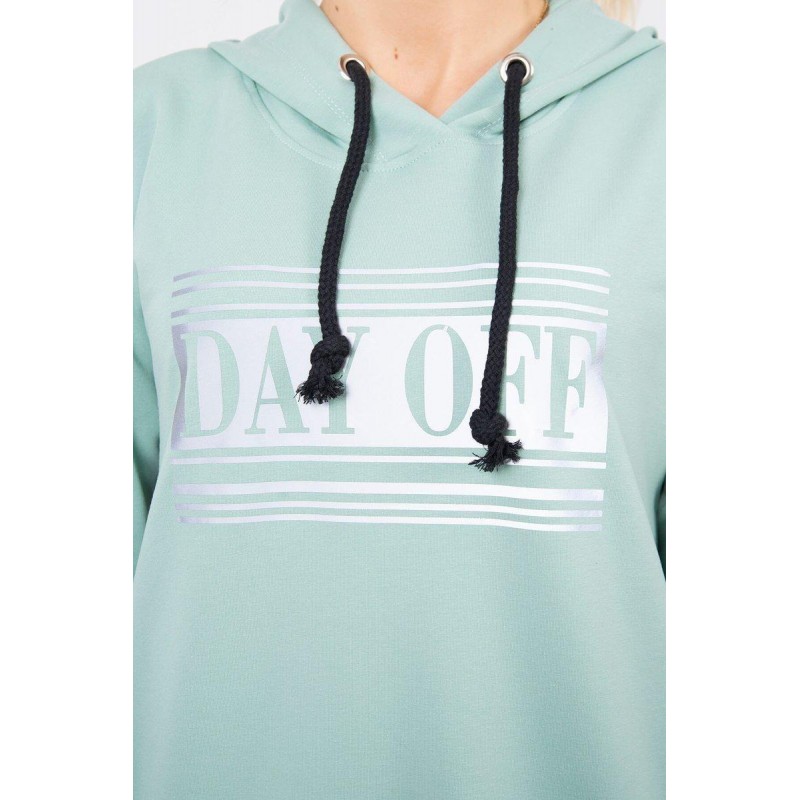 Dámske šaty s reflexnou potlačou 67394 - tmavomätové