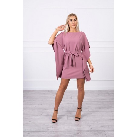 Dámske oversize šaty 9016 - tmavoružové