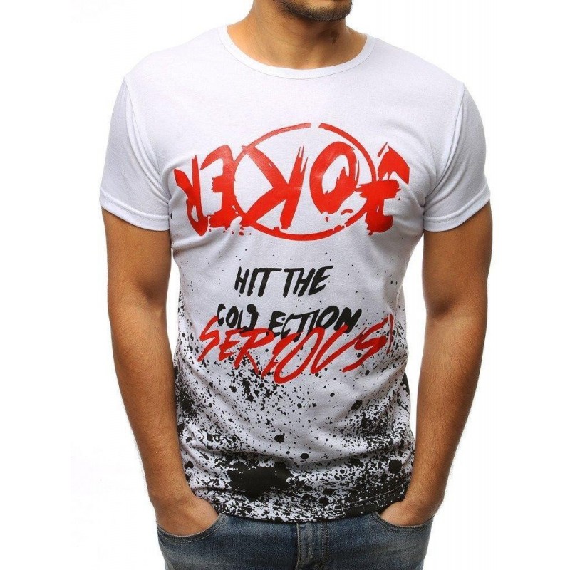 Štýlové pánske tričko (rx3087) - biele