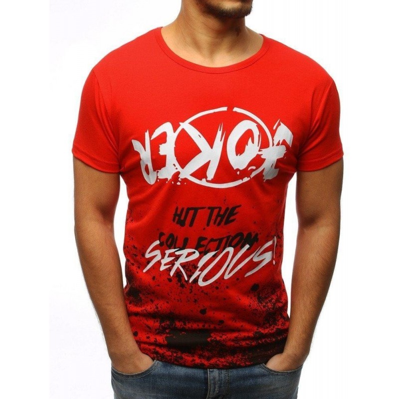 Štýlové pánske tričko (rx3088) - červené