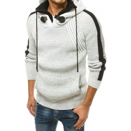 Pánsky pletený sveter WX1561 - ecru