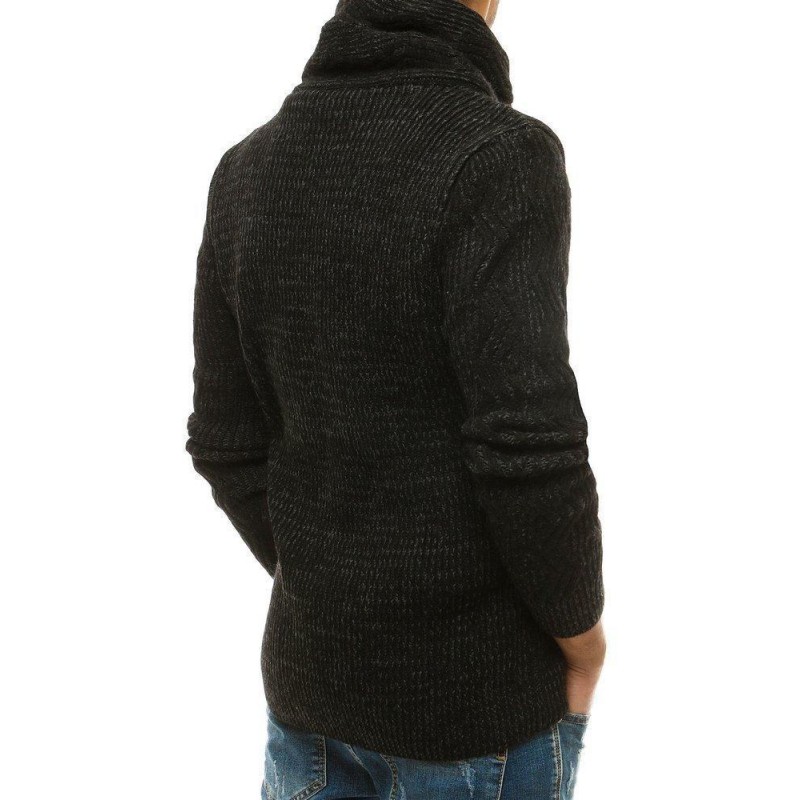 Pánsky hrubý sveter WX1564 - čierny