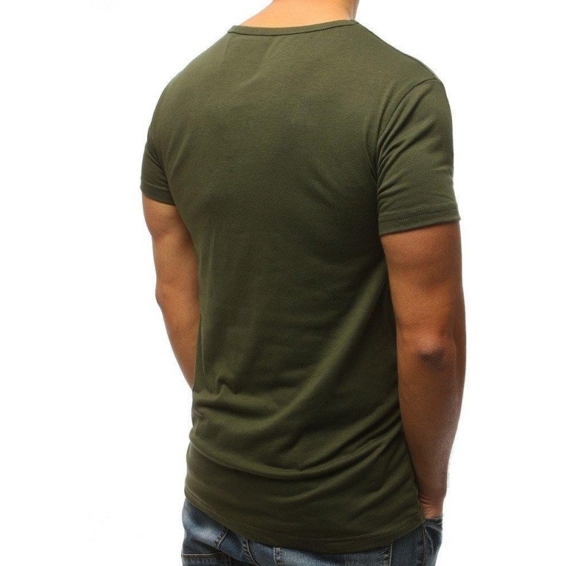 Odvážne pánske tričko s potlačou (rx3112) - zelené