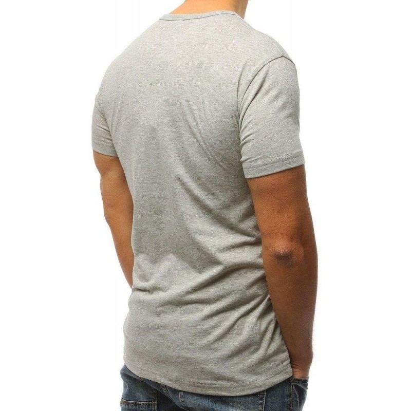 Sivé tričko v zaujímavom prevedení (rx3124)