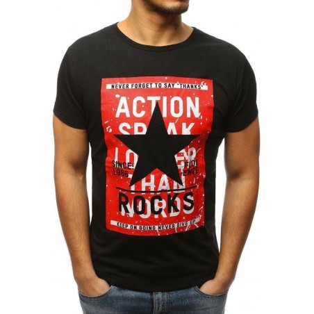 Čierne tričko v zaujímavom prevedení (rx3125)