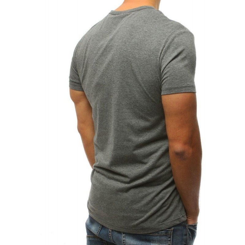 Klasické pánskte tričko s potlačou (rx3130) - sivé