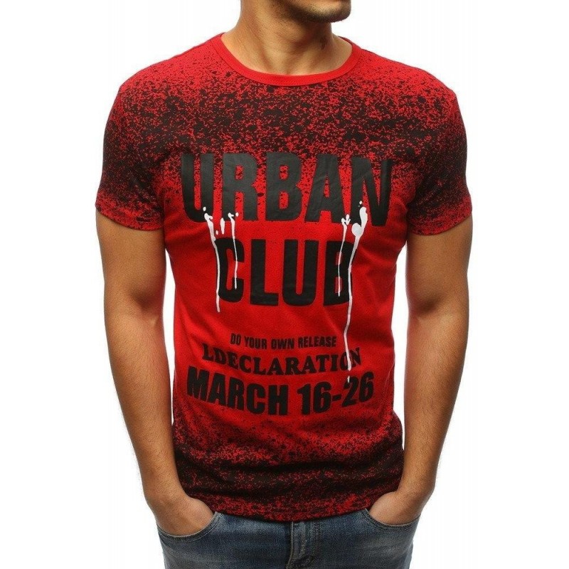 Červené tričko s potlačou (rx3144)