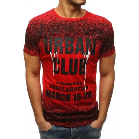 Červené tričko s potlačou (rx3144)