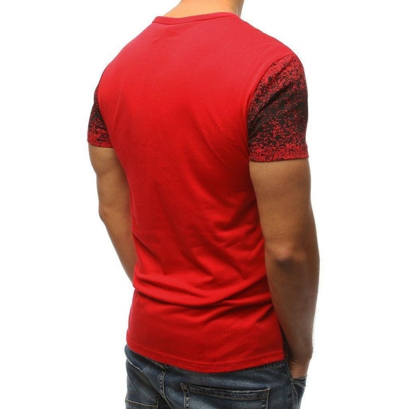 Červené tričko s potlačou (rx3144)